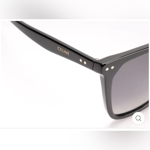 Celine Black Acetate Frame Polarized Oversized Square
Sunglasses- CL401341 - Picture 6 of 11